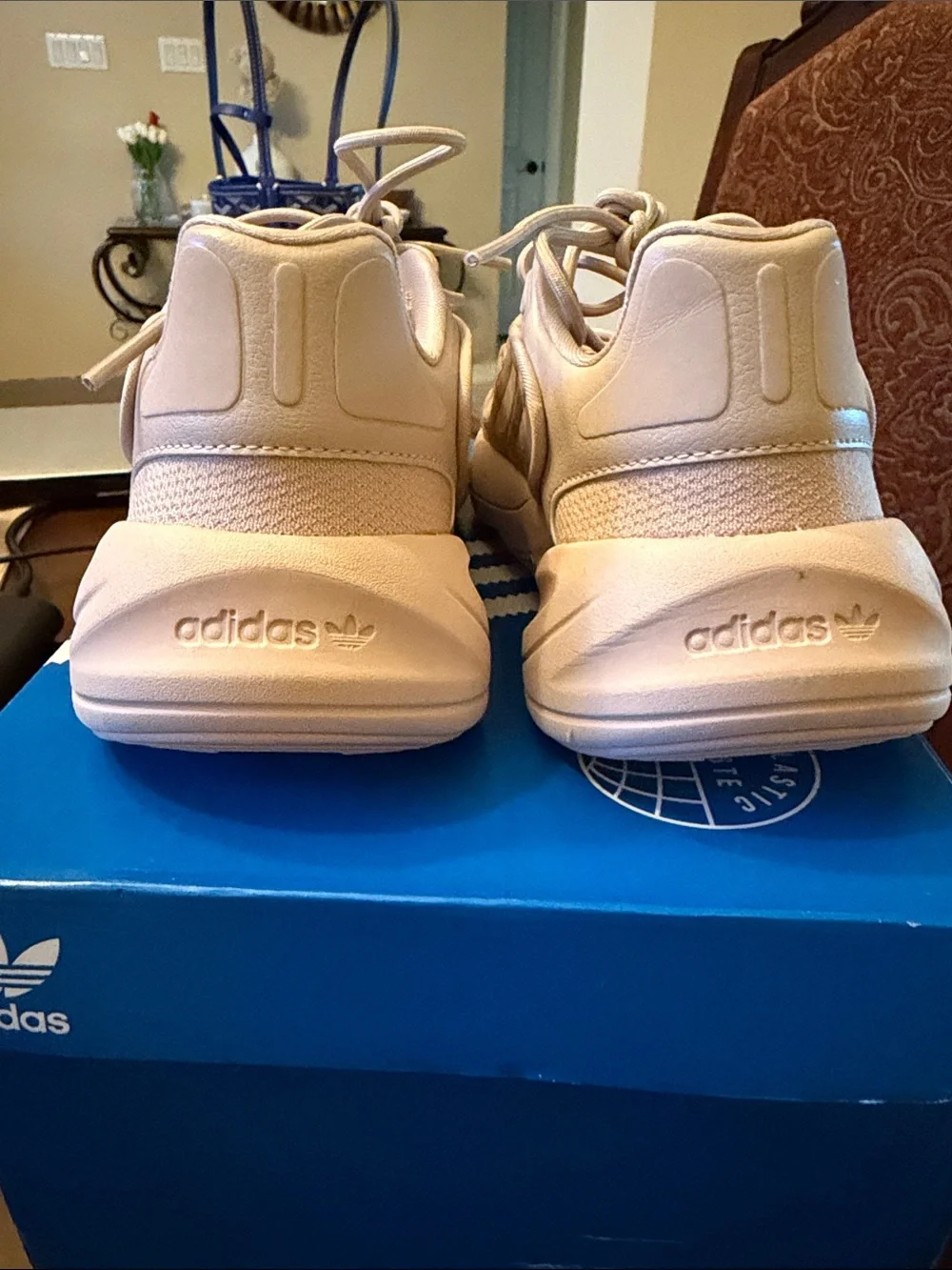 adidas Kids Neutral Beige Lace-Up Sneakers